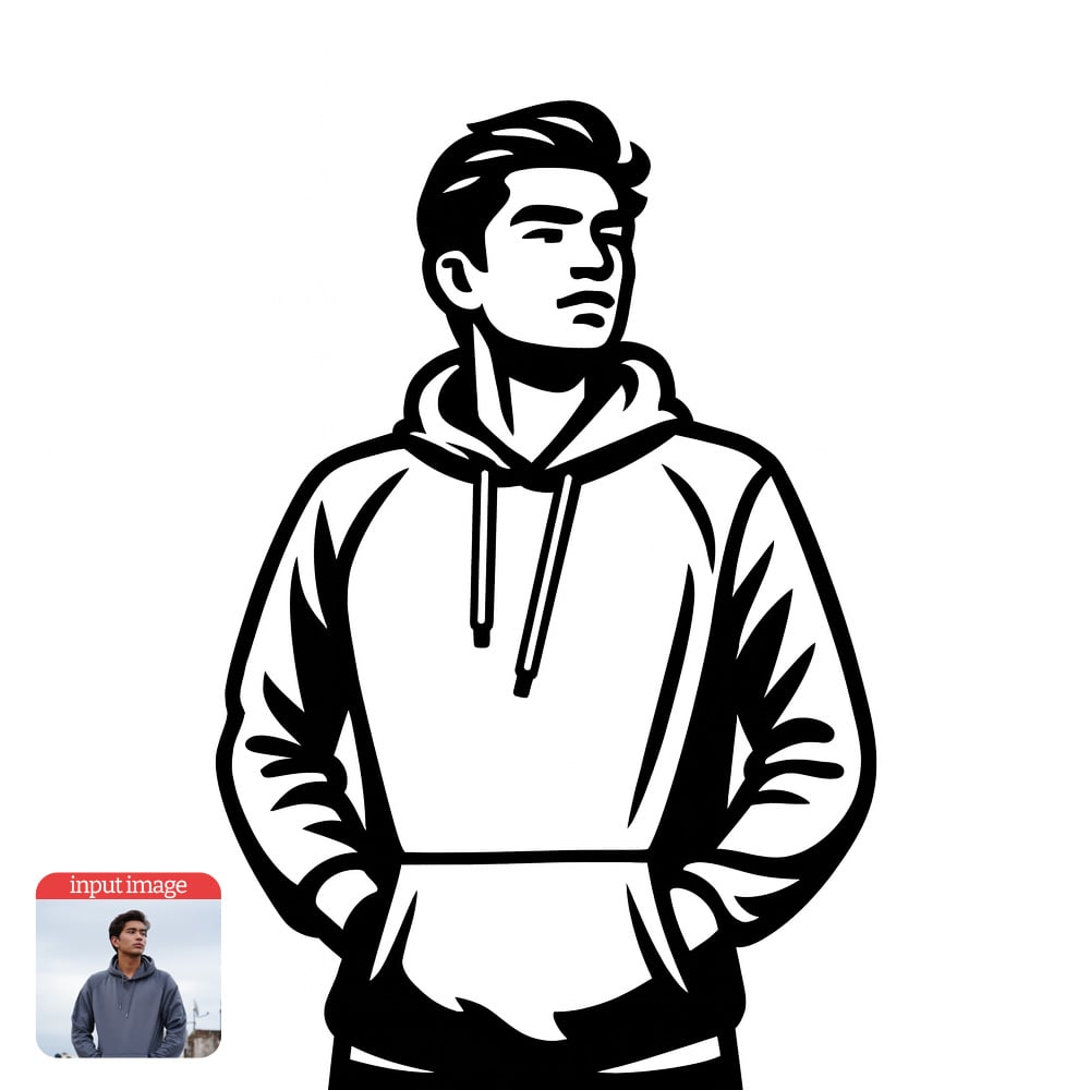 Thick Line Vector Art ChatGPT Prompt