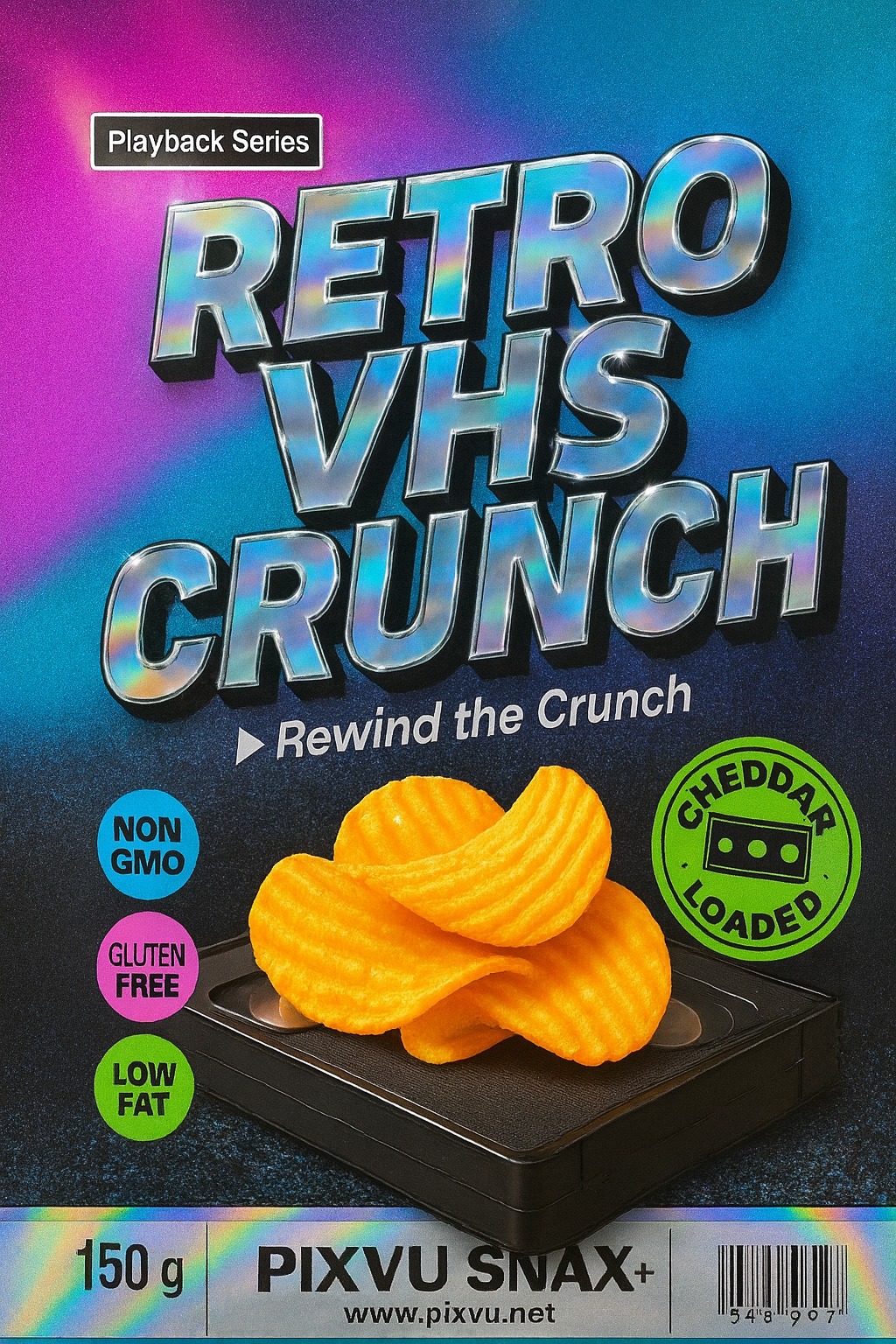 Retro Chips Packaging ChatGPT Prompt