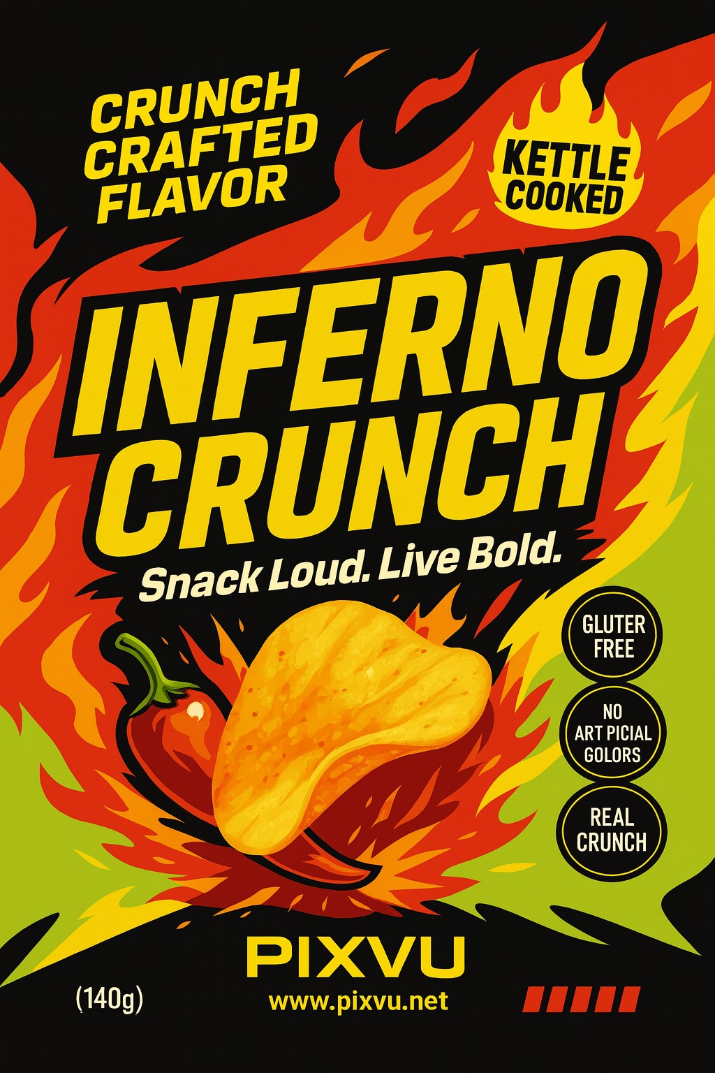 Spicy Chips Packaging ChatGPT Prompt