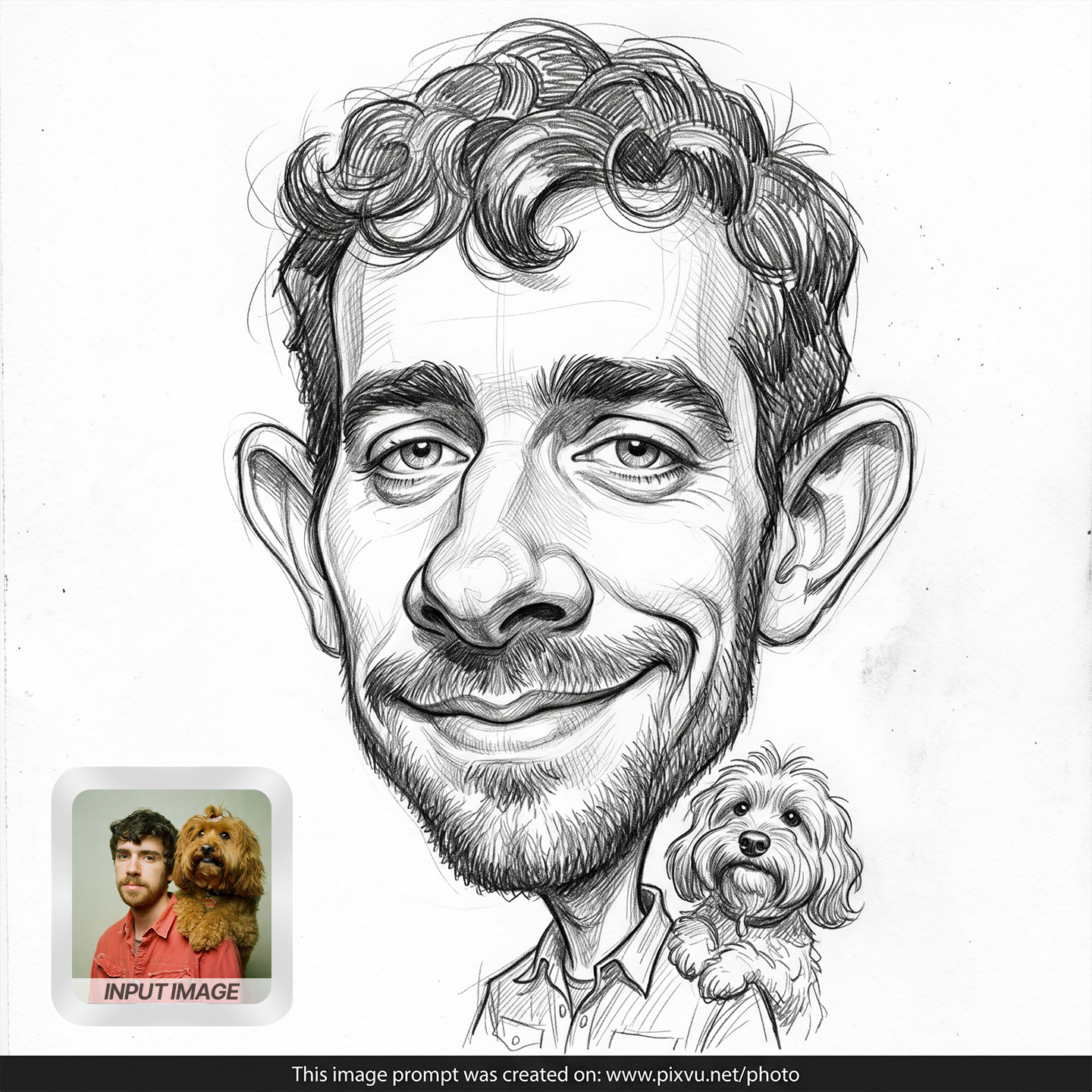 Extreme Pencil Sketch Caricature Cartoon Effect AI Prompt