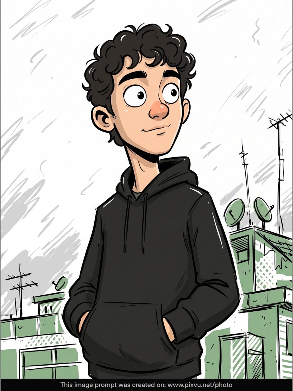 Hand-drawn Comic Cartoon Effect AI Prompt For Gemini