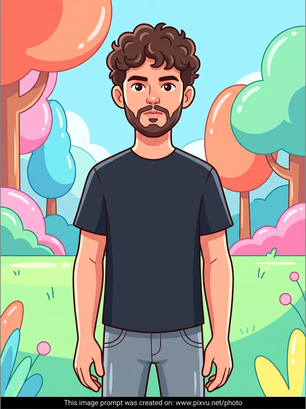 Lacquer Pop Cartoon Portrait AI Prompt For Gemini