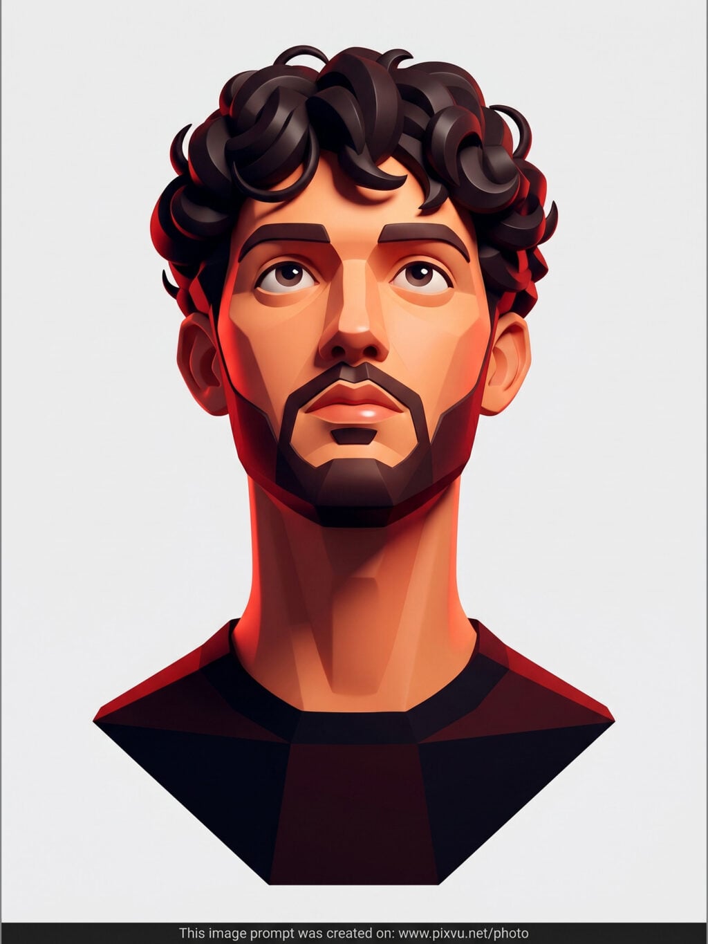 Sculpted 3D Character Bust Prompt For Gemini AI