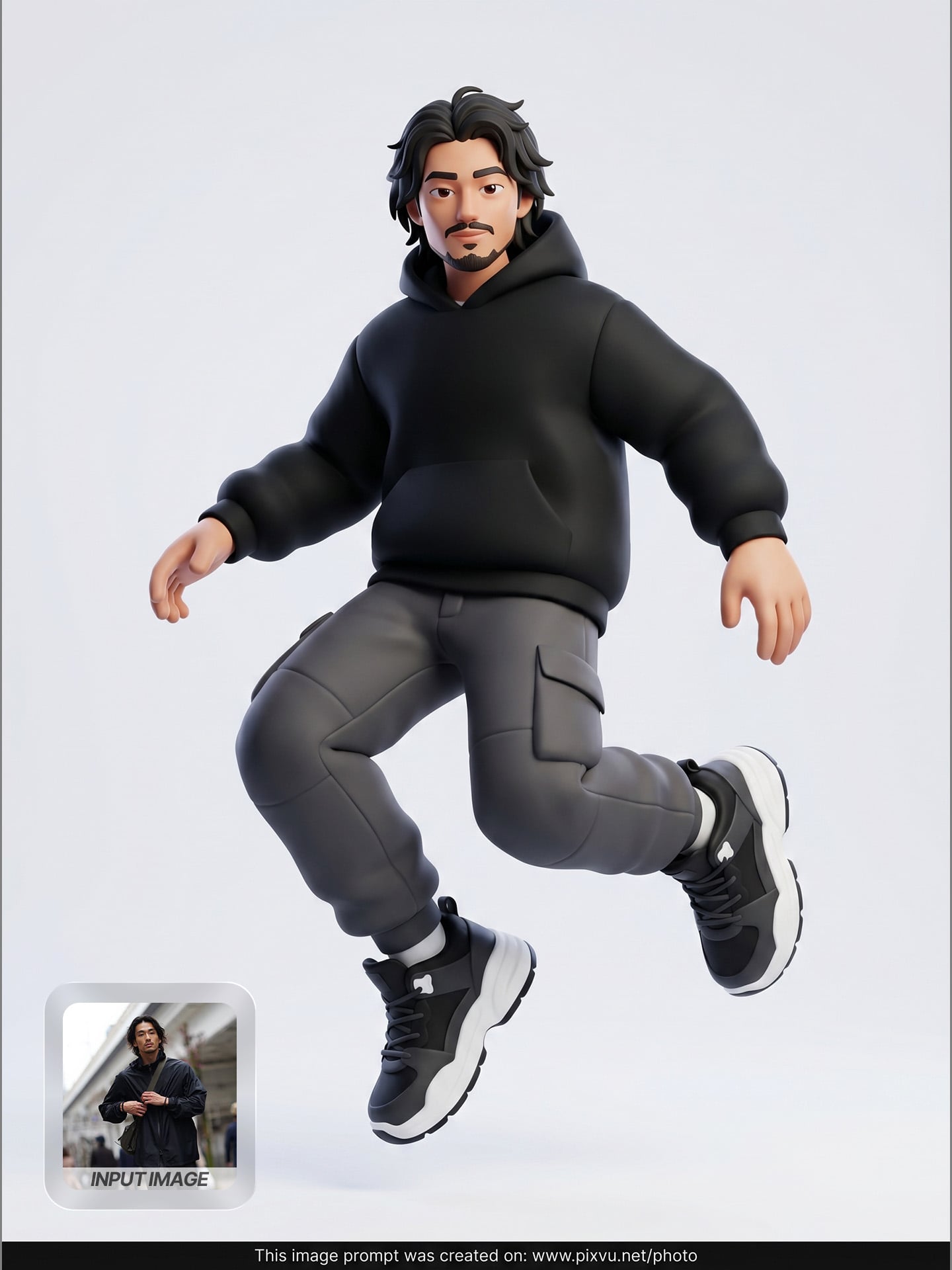 Streetwear 3D Cartoon Character Figure AI Prompt