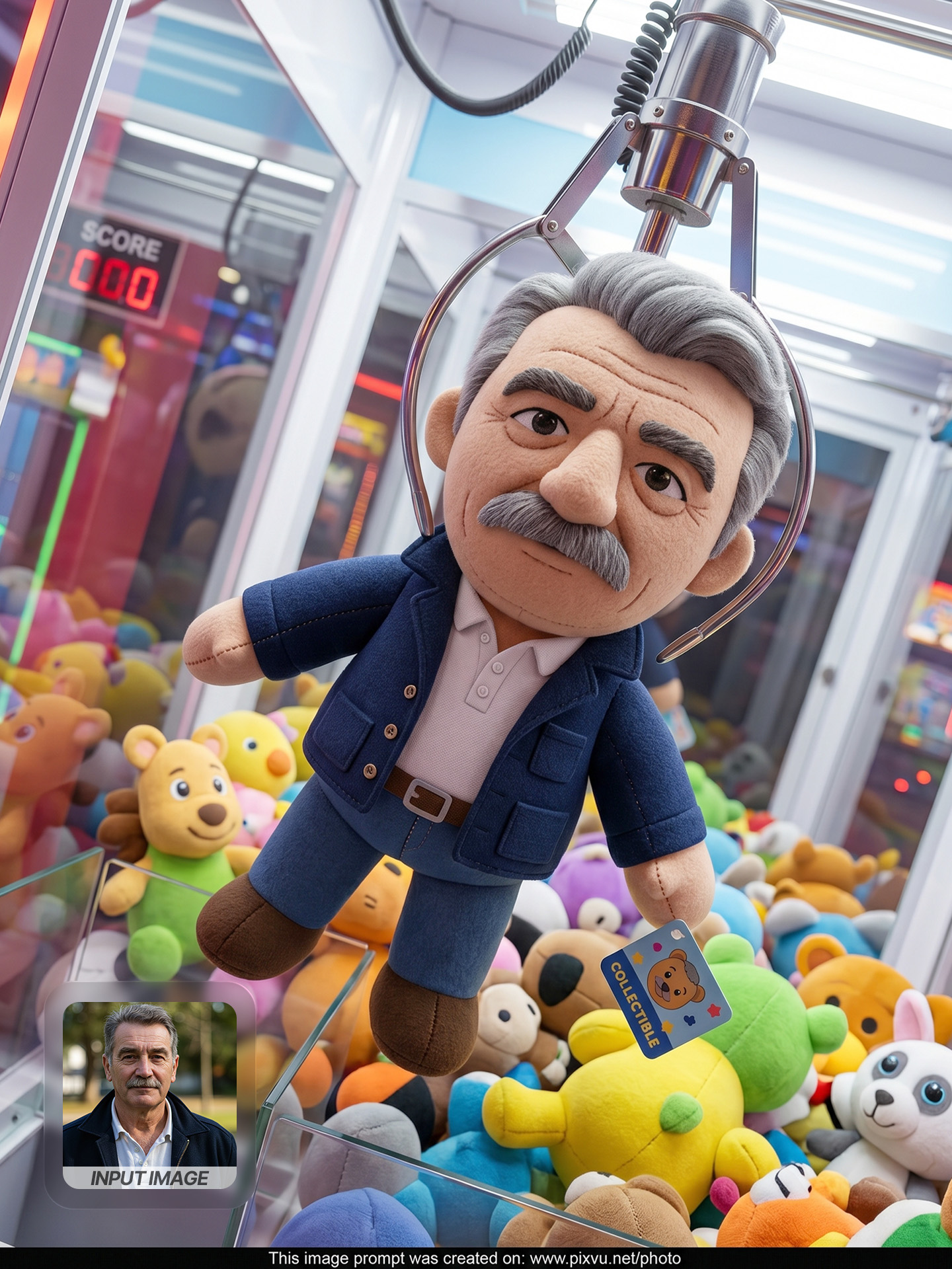Claw Machine Plush Toy Figure AI Prompt