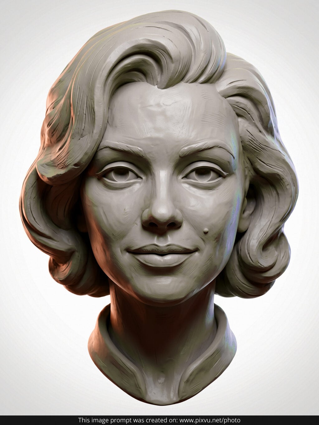 Clay Bust Sculpture Portrait AI Prompt For Gemini